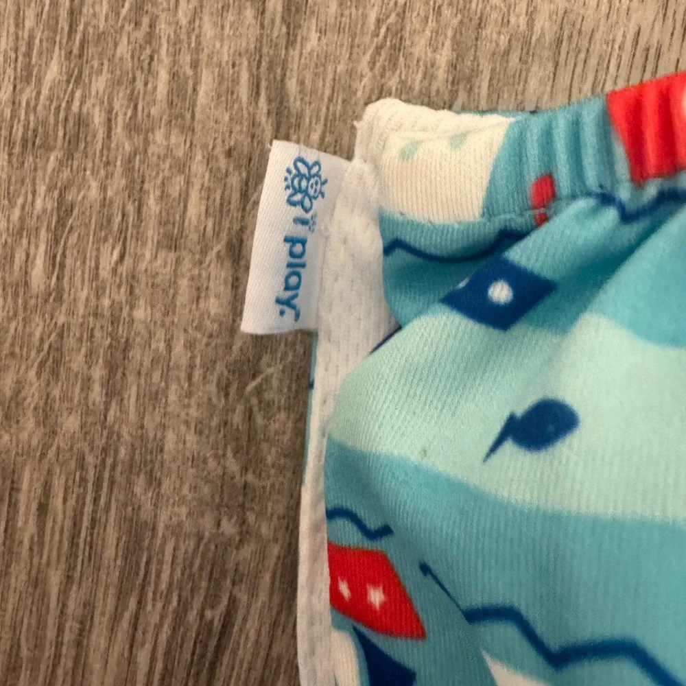 Nautical Themed Kids Swim Diaper Set - Blue